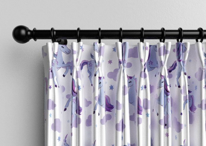 Unicorn Magic, Purple - Made to Measure Curtains - Image 10